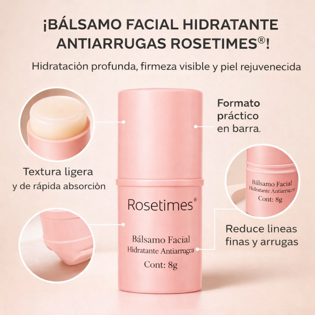 Bálsamo Facial Hidratante Antiarrugas Rosetimes®