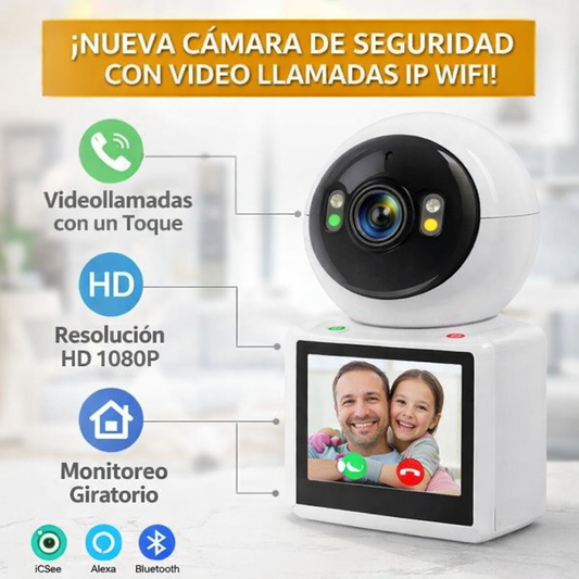 Cámara de seguridad con video llamadas IP WiFi