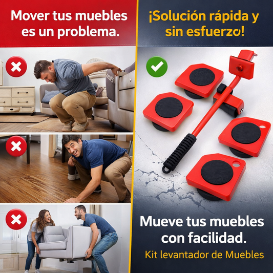 Kit Movedor de Muebles con Palanca
