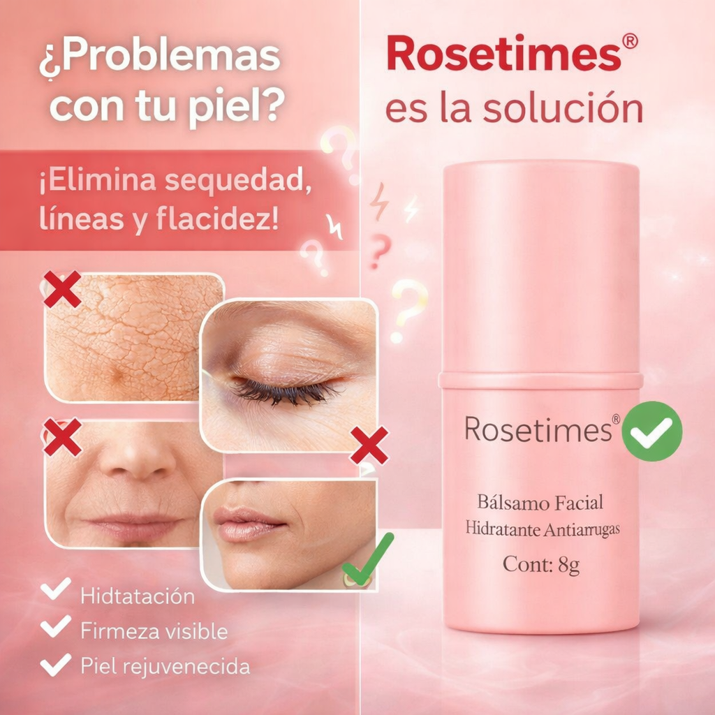 Bálsamo Facial Hidratante Antiarrugas Rosetimes®